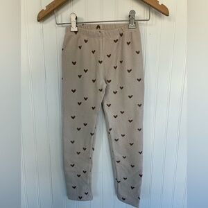 Rylee + Cru Spongy Knit Heart Leggings 8-9Y